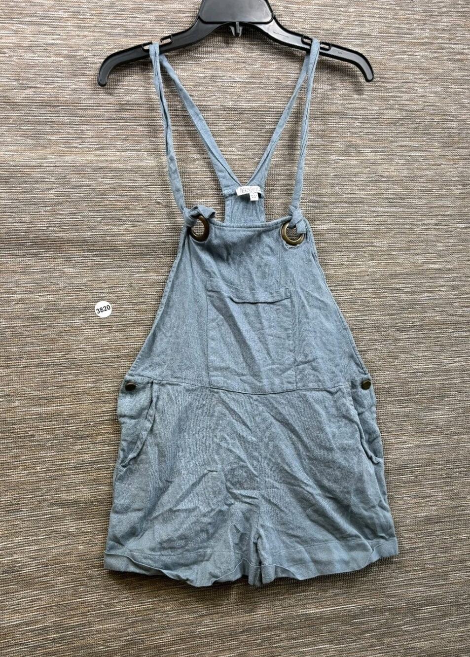 Patrons Of Peace Romper Womens Size S Blue 100% Cotton Boho Chic